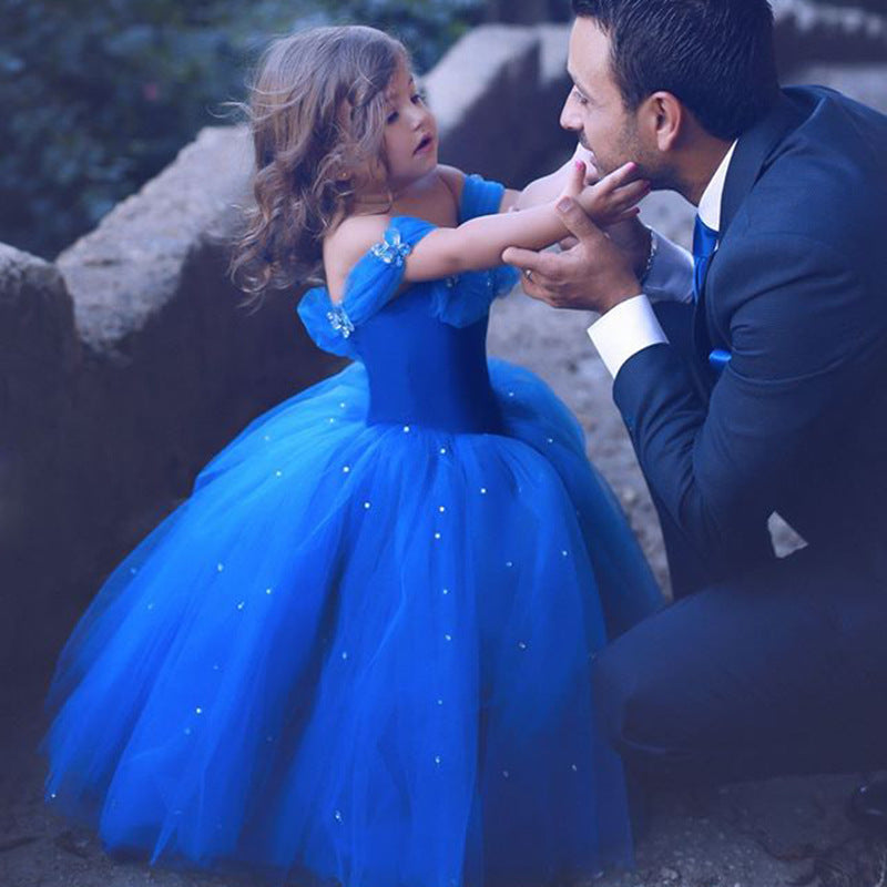Azure Blue Cinderella Dress - Malimu Kids